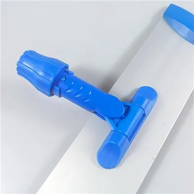 Mop llwch fflat alwminiwm gyda pad mop tafladwy